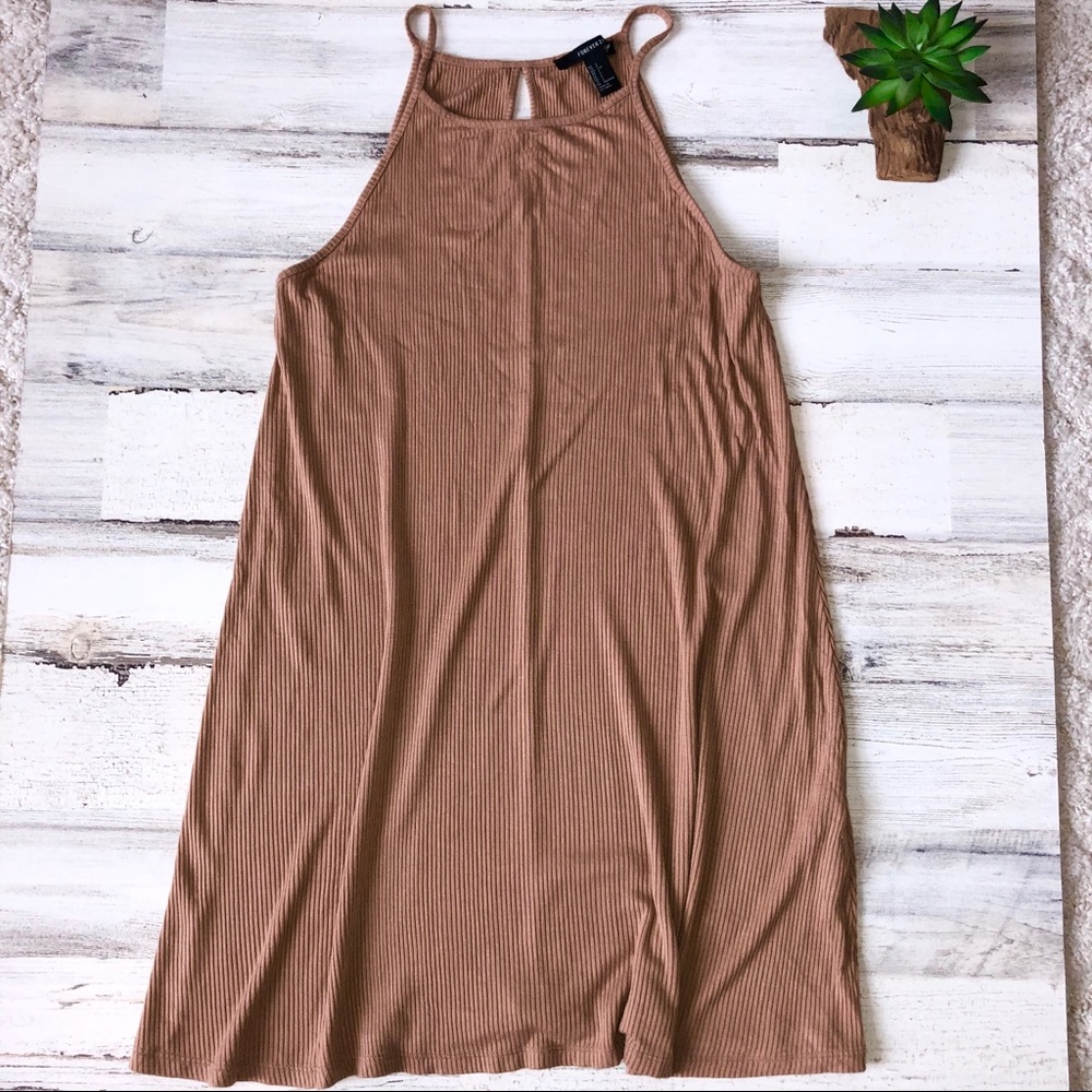 Forever 21 Loose Fitted Tan Dress